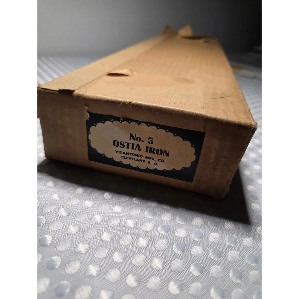 Vitantonio No 5 Pizzelle Iron Vintage Manual Stovetop Italian Cookie Maker Wood
